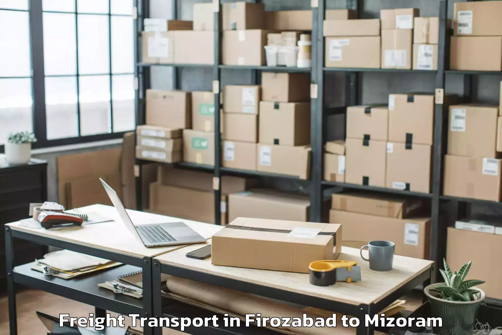 Expert Firozabad to Saitual Freight Transport